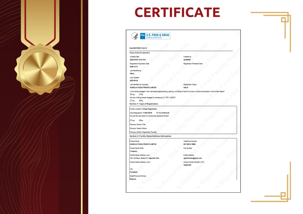 FDA Certificate